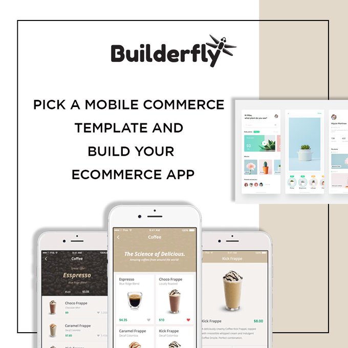 BuilderFly introduce you with fresh themes to help you design your app like a pro.