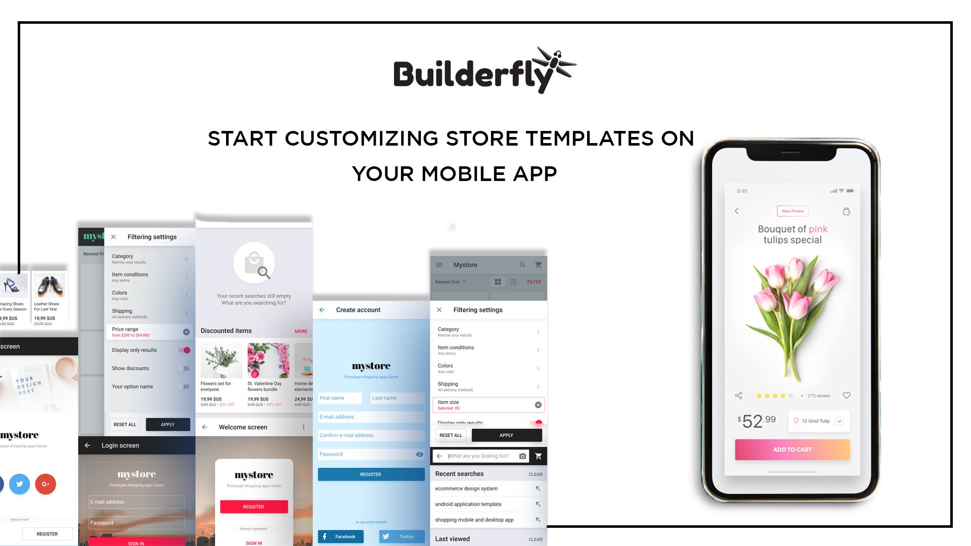 With BuilderFly Mobile App, Template customization is easy and requires no coding skills.