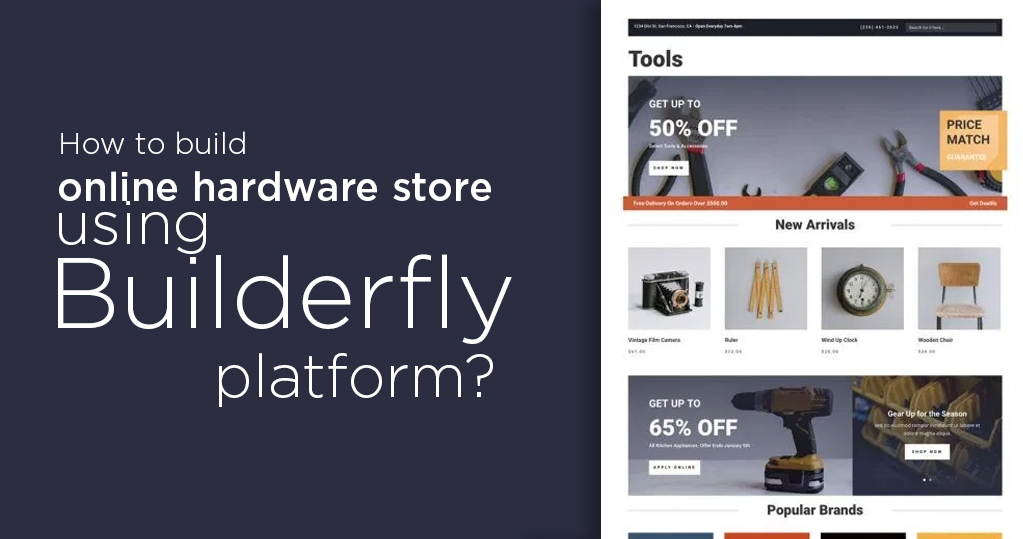 How to build online hardware store using Builderfly platform
