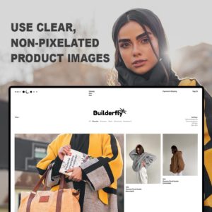 Use clear, non-pixelated product images