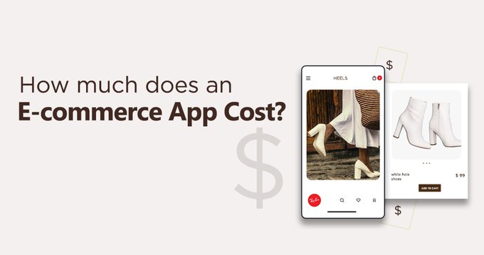 The cost of an e-commerce app depends on features or functions the app has to be.