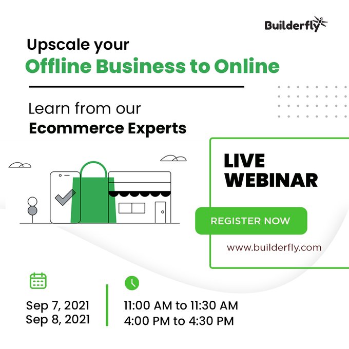 Zero investment! Zero technicalities. Join our coming webinar and learn to start selling online with Builderfly.