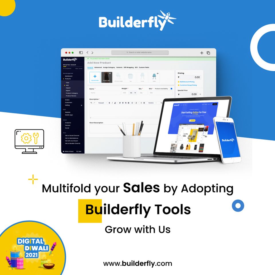 Builderfly doesn’t just let you create free online store.