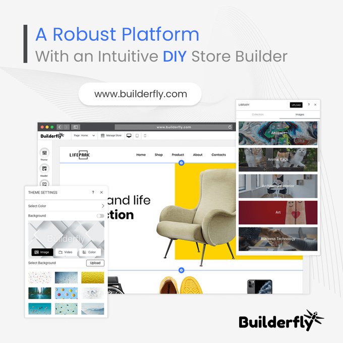 Tweak the look & feel of your website by making most of our intuitive DIY Store Builder.