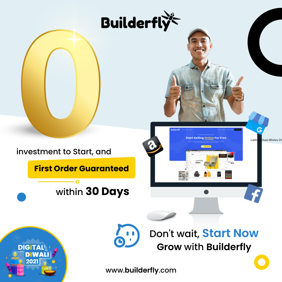 With Builderfly, you don’t have to pour in investment or running capital in context to your online store