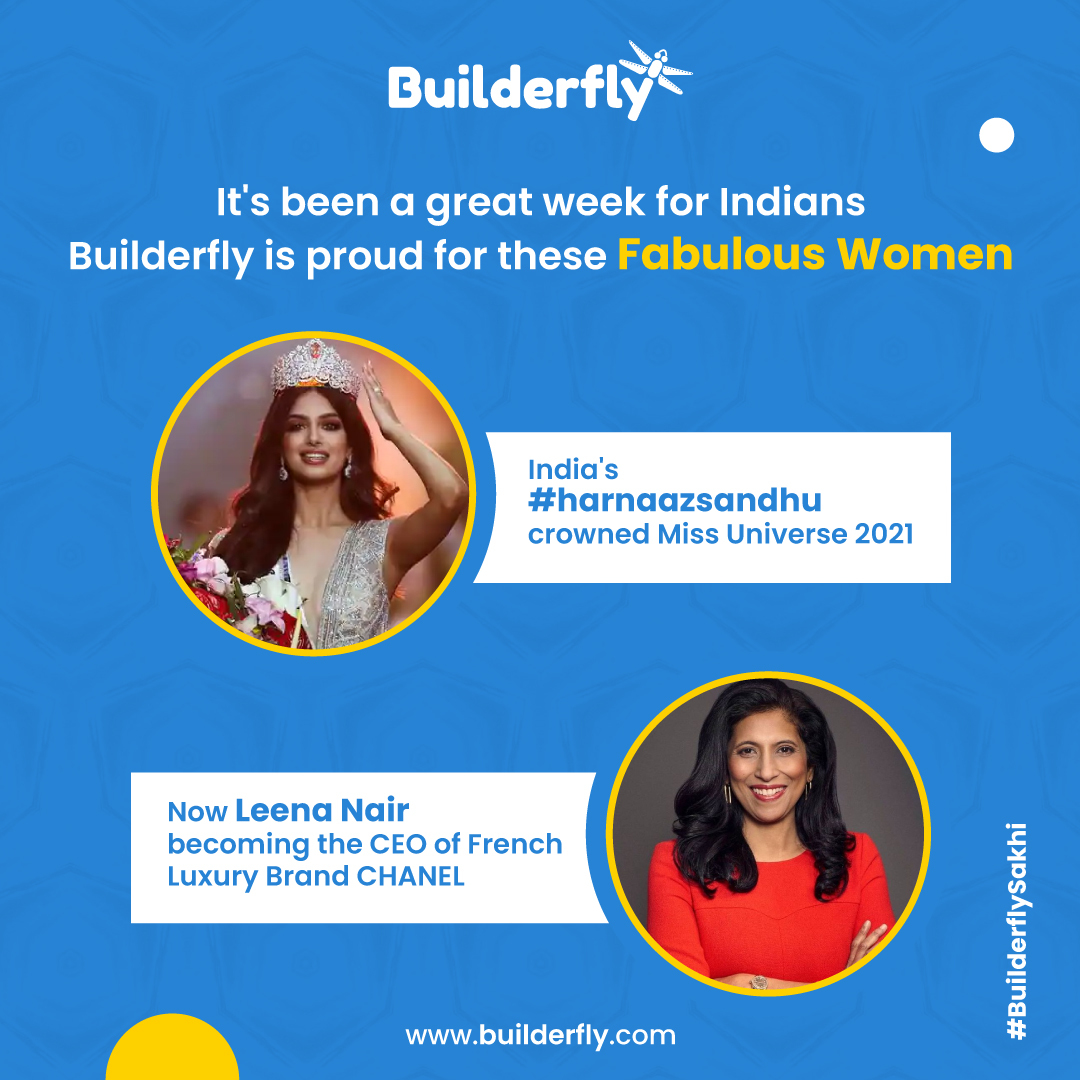 It’s been a great week for Indians. Builderfly is proud for these fabulous women