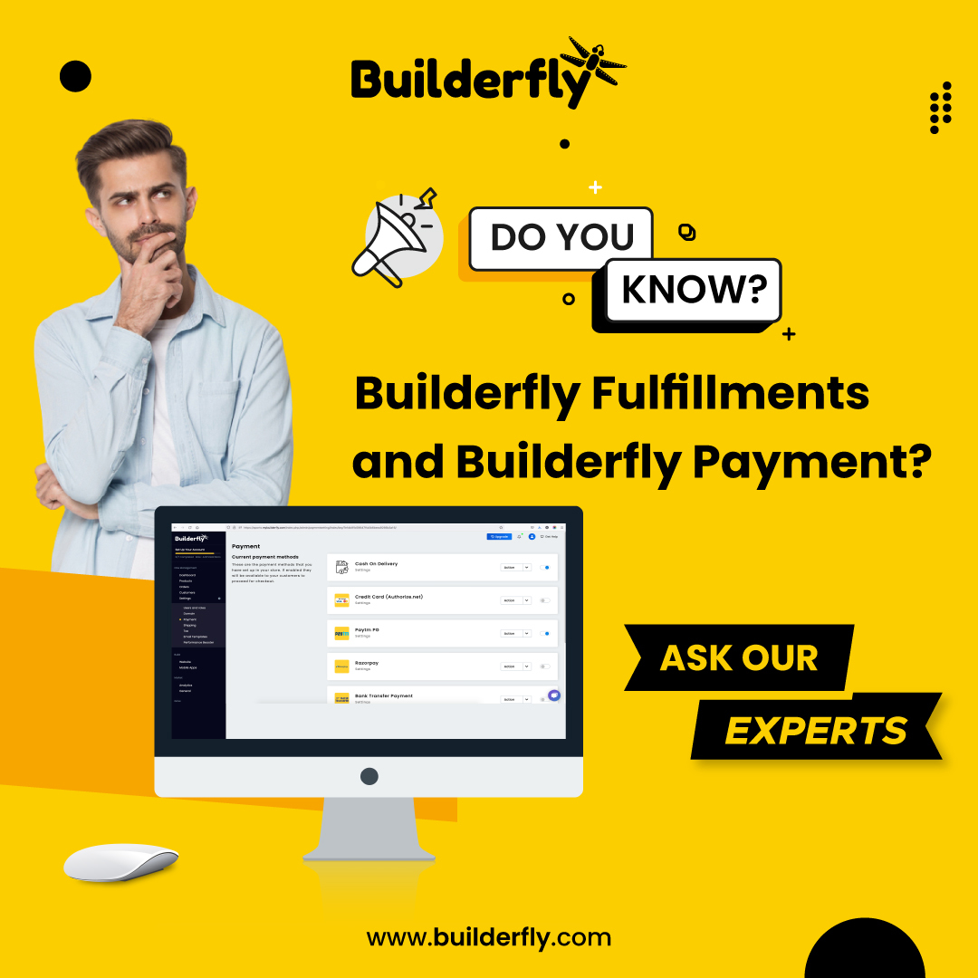 From secure payment gateways to delivery of your orders, Builderfly has everything in-house to create, market and grow your store.