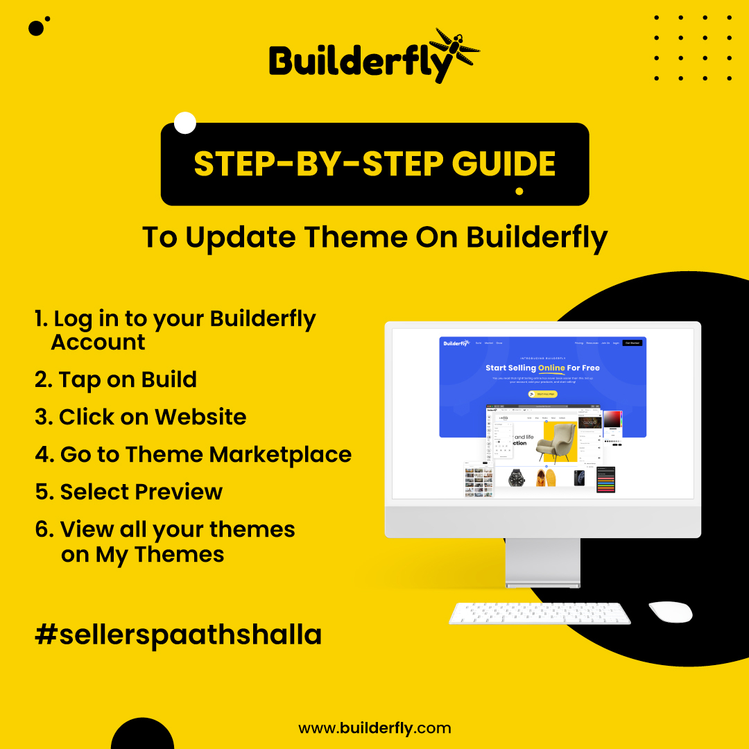 Customise the theme for your online store with Builderfly’s one management dashboard and change the look and feel of your store.