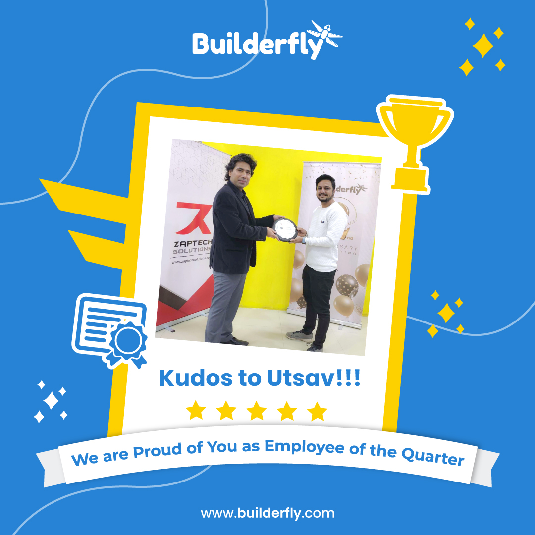 Kudos to Utsav – We are proud of you as Employee of the Quarter